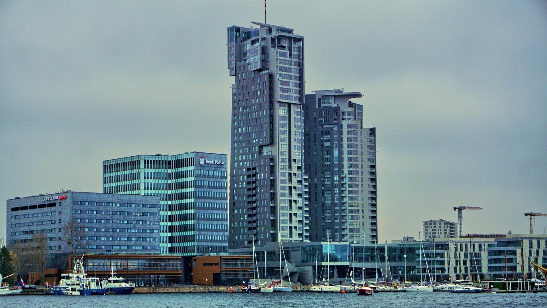 Appartamento Sea Towers Gdynia Esterno foto